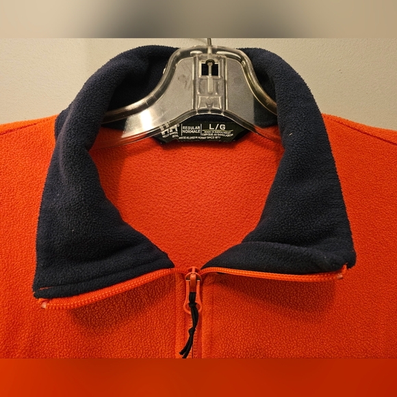 Helly Hansen Polartec Blue & Orange Half Zip Fleece Sweater | Size Large - Picture 4 of 8